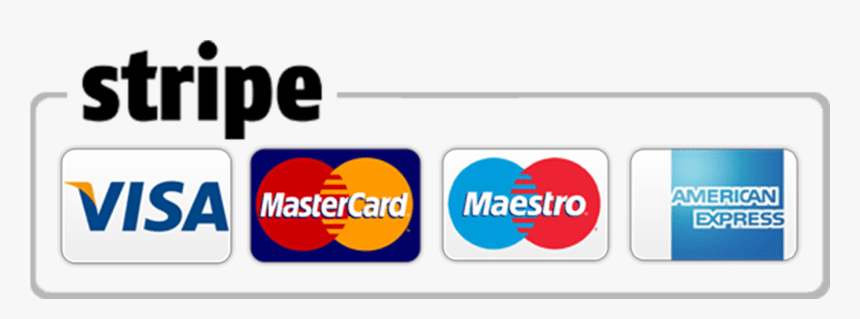 stripe logo with credit card logos